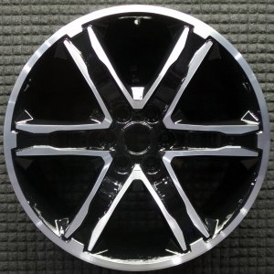 2019-2021 Ford Expedition Black 22x9.5 6-Spoke Machined Dark Tarnish Alloy Wheel (Remanufactured OEM)