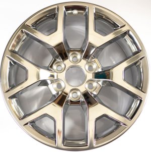 2014-2018 Chevrolet Silverado 1500 Silver 20x9 6 Y-Spoke Polished Alloy Wheel (New OEM)