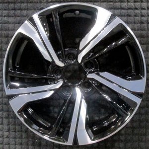 2016-2021 Honda Civic Black 17-Inch Split-Spoke Machined Black Alloy Wheel (Remanufactured OEM)