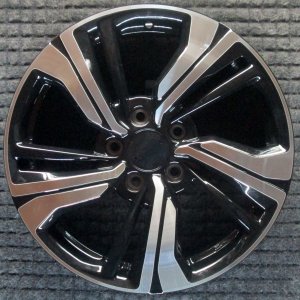 2016-2021 Honda Civic Silver 17-Inch Split-Spoke Machined Black Alloy Wheel (Remanufactured OEM)