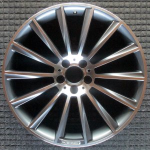 2014-2018 Mercedes-Benz S420 Black 20x9.5 14-Spoke Silver Alloy Wheel (Remanufactured OEM)
