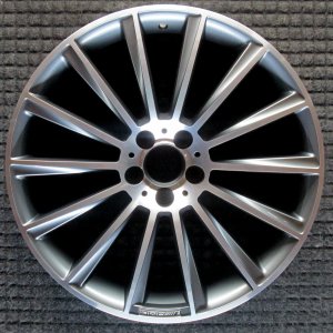 2014-2020 Mercedes-Benz S420 Black 20x8.5 14-Spoke Silver AMG Front Alloy Wheel (Remanufactured OEM)