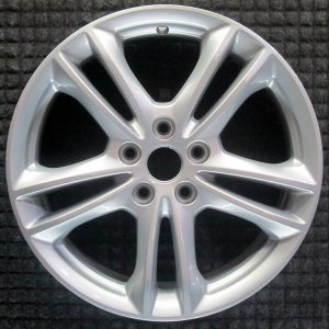 2015-2019 Ford Fusion Silver 17 Inch 5-Split-Spoke Silver Painted Alloy Wheel (Remanufactured OEM)