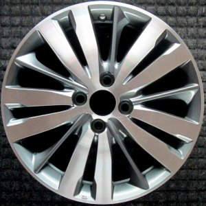 2015-2020 Honda Fit Black 15-Spoke Machined Charcoal Alloy Wheel (Remanufactured OEM)