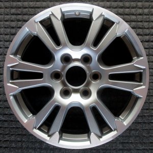 2015-2017 Ford F-150 Black 18x7.5 12-Spoke Machined Aluminum Silver Painted Alloy Wheel (Remanufactured OEM)