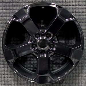 2018-2022 Jeep Grand Cherokee Black Straight Spoke Painted Alloy Wheel (Remanufactured OEM)