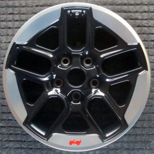 2018-2024 Jeep Wrangler Silver U-Spoke Polished Black Alloy Wheel (Remanufactured OEM)