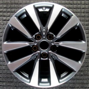 2016-2018 Nissan Altima Black 17x7.5 Machined Charcoal Alloy Wheel (Remanufactured OEM)
