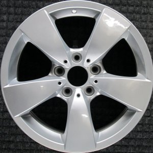 2008-2010 BMW 535i Silver 17x7.5 5-Spoke Style 138 Alloy Wheel (Remanufactured OEM)