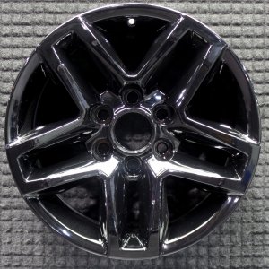 2019-2025 Chevrolet Silverado 1500 Black 18x8.5 5-Spoke Black Alloy Wheel (Remanufactured OEM)