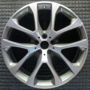 2019-2025 BMW X5 Black 20x9 5 Y-Spoke Machined Silver Alloy Wheel (Remanufactured OEM)