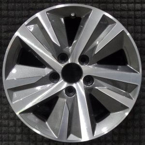 2020-2021 Honda Civic Black 16x7 Machined Charcoal Alloy Wheel (Remanufactured OEM)