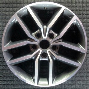 2017-2022 Jeep Grand Cherokee Black 18x8 5-Spoke Polished Black Alloy Wheel (Remanufactured OEM)
