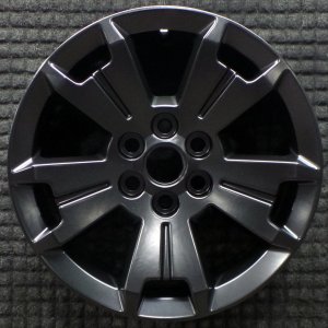2020-2022 GMC Canyon Silver 17x8 5-Spoke Painted Black Alloy Wheel (Remanufactured OEM)