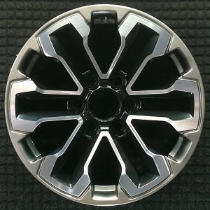 2019-2021 Chevrolet Silverado 1500 Gray 18x8.5 12-Spoke Satin Gunmetal Machined Alloy Wheel (Remanufactured OEM)