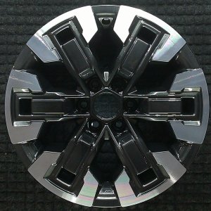 2022-2024 Nissan Frontier Black 17x7.5 6-Spoke Machined Silver Alloy Wheel (Remanufactured OEM)
