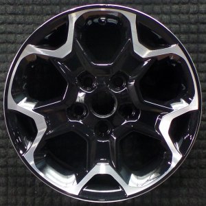 2020-2023 Jeep Wrangler Black 17x7.5 5 Y-Spoke Machined Black Alloy Wheel (Remanufactured OEM)