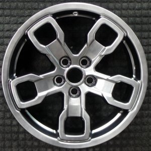 2021-2024 Ford Bronco Sport Silver 17-inch 5-Slotted Spoke Charcoal Painted Alloy Wheel (Remanufactured OEM)
