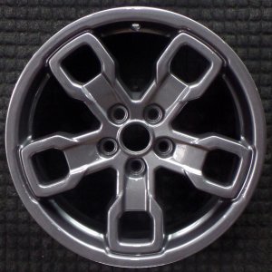 2021-2024 Ford Bronco Sport Black 17-inch 5-Slotted Spoke Charcoal Painted Alloy Wheel (Remanufactured OEM)