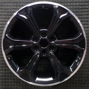 2022-2024 Ford Expedition Black 22x9.5 6-Spoke Black Machined Alloy Wheel (Remanufactured OEM)