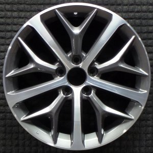 2020-2021 Honda Civic Gray 5-Spoke Machined Black Alloy Wheel (Remanufactured OEM)