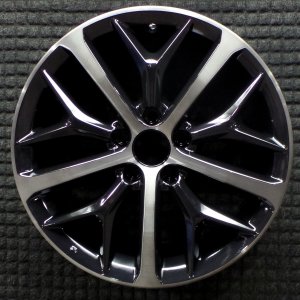 2020-2021 Honda Civic Black 5-Spoke Machined Black Alloy Wheel (Remanufactured OEM)