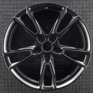 2019-2024 Chevrolet Camaro Black 20x9.5 5 Split-Spoke Machined Charcoal Alloy Wheel (Remanufactured OEM)
