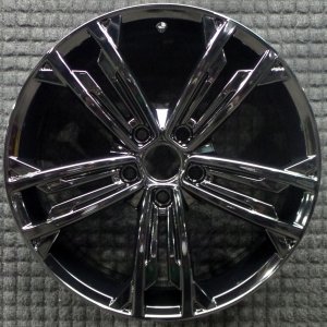 2021-2022 Volkswagen Jetta Black 18-Inch 5-Spoke Black Alloy Wheel (Remanufactured OEM)