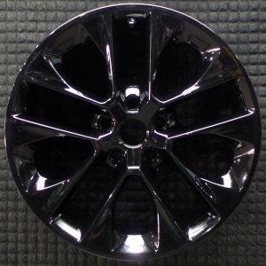 2020-2025 Jeep Wrangler Black 20x8 5 V-Spoke Painted Alloy Wheel (Remanufactured OEM)
