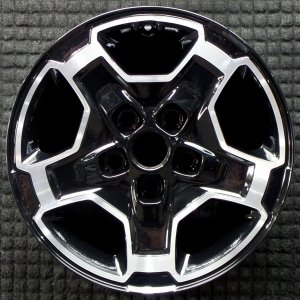 2021-2024 Jeep Gladiator Black 17x7.5 5-Spoke Polished and Painted Aluminum Wheel (Remanufactured OEM)