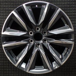 2021-2026 GMC Yukon Black 22x9 12-Spoke Machined Gloss Black Alloy Wheel (Remanufactured OEM)