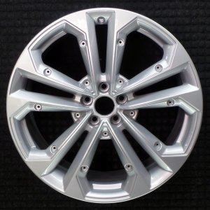 2020-2024 Audi Q7 Silver 21x9.5 5-Spoke Silver Painted Alloy Wheel (Remanufactured OEM)