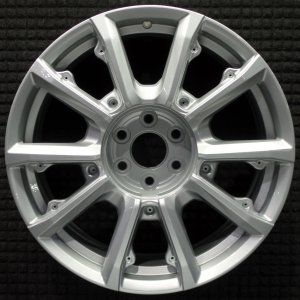 2022-2024 GMC Yukon Silver 22x9 10-Spoke Bright Hyper Alloy Wheel with Chrome Inserts (Remanufactured OEM)