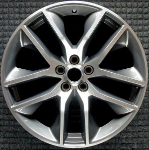 2015-2017 Ford Mustang Black 20x9 5 Split-Spoke Machined Charcoal Alloy Wheel (Remanufactured OEM)