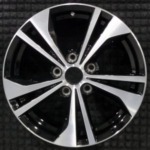 2020-2023 Nissan Sentra Black 16x6.5 5-Double Spoke Machined Black Alloy Wheel (Remanufactured OEM)