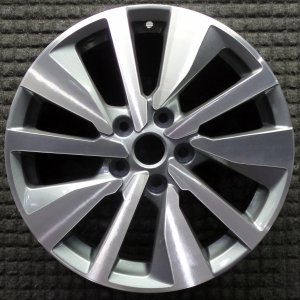 2020-2024 Nissan Sentra Black 17x7 10-Spoke Machined Black Alloy Wheel (Remanufactured OEM)