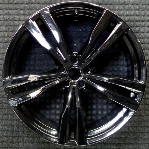 2019-2025 BMW X5 Black Double Spoke Machined Charcoal Alloy Wheel (Remanufactured OEM)