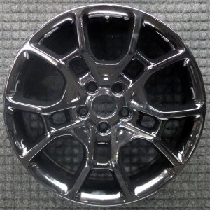 2015-2018 Dodge Charger Black 19x7.5 10-Spoke Polished Charcoal Alloy Wheel (Remanufactured OEM)
