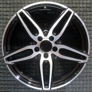 2017-2021 Mercedes-Benz E500 Black Front 19x8 5-Spoke Machined Charcoal Alloy Wheel (Remanufactured OEM)