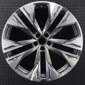 2025 Audi SQ8 Gray 22x10 5 Double-Spoke Machined Charcoal Alloy Wheel (Remanufactured OEM)