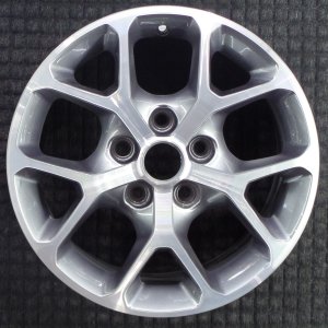 2024-2026 Jeep Wrangler Black 17x7.5 Y-Spoke Machined Charcoal Alloy Wheel (Remanufactured OEM)