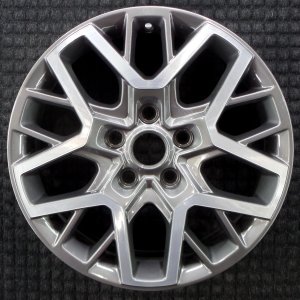 2024-2026 Jeep Wrangler Black 18x7.5 20-Spoke Machined Charcoal Alloy Wheel (Remanufactured OEM)