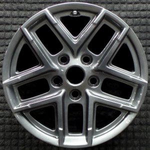 2024-2026 Jeep Wrangler Black 17x7.5 Double Spoke Charcoal Alloy Wheel (Remanufactured OEM)