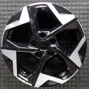 2024-2025 Kia Seltos Black 17x7 5-Spoke Machined Black Alloy Wheel (Remanufactured OEM)