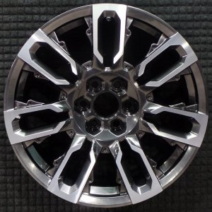 2024-2025 GMC Sierra 1500 Black 22x9 7-Spoke Machined Gray Alloy Wheel (Remanufactured OEM)