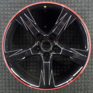 2016-2018 Chevrolet Camaro Red 20x8.5 5-Spoke Painted Matte Black Alloy Wheel (Remanufactured OEM)