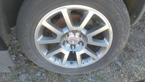 2015-2018 GMC Sierra 1500 20x9 10-Spoke Machined Charcoal Alloy Wheel (Used OEM)
