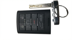 2010-2014 Cadillac SRX 5-Button Smart Key Keyless Entry Transmitter (Used OEM)