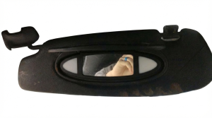2005-2013 Porsche 911 Black Illuminated Sun Visor - Left (Driver) (Used OEM)