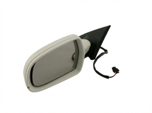 2008-2014 Audi A5 White Door/Side View Mirror - Left (Driver) (Used OEM)